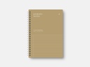 A5 SOFT SPIRAL NOTEBOOK - CAMEL 