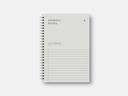 A5 SOFT SPIRAL NOTEBOOK - GRAY 