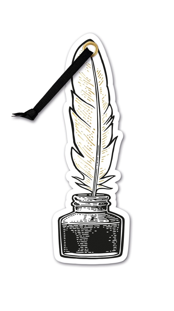 ACADEMIA BOOKMARK QUILL & INK 