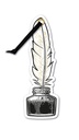 ACADEMIA BOOKMARK QUILL & INK 