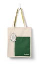 BOOKAROO TOTE BAG - FOREST GREEN & CHARTREUSE 