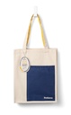 BOOKAROO TOTE BAG - NAVY & YELLOW 