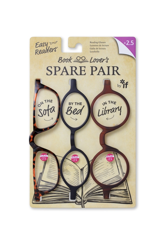 BOOK LOOVER'S SPARE PAIR +2.5 