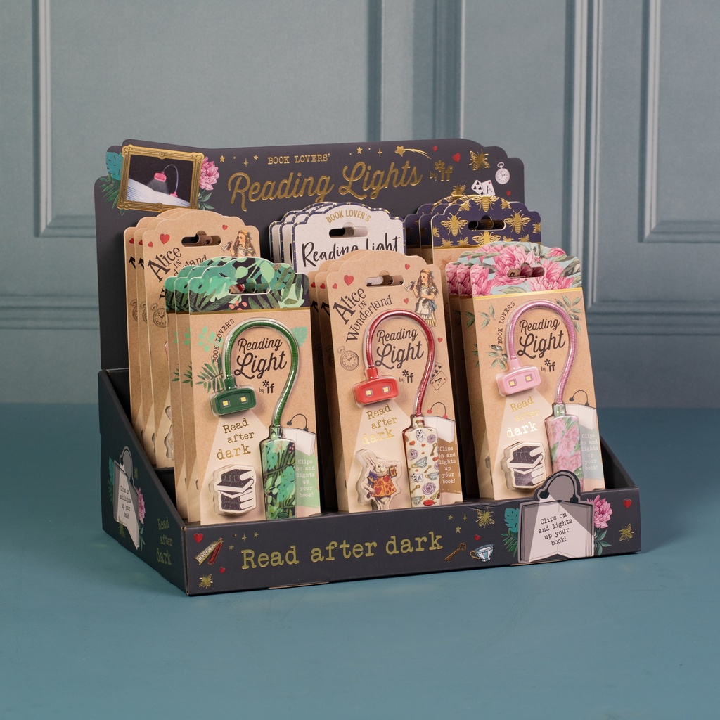 BOOK LOVER'S READING LIGHT DISPLAY + 18 UNITS 