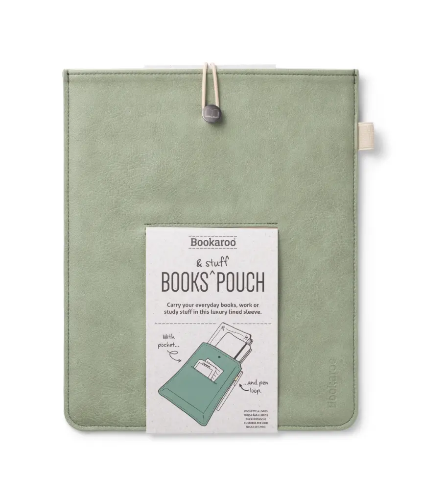 BOOKS & STUFF POUCH- FERN 