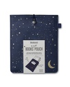 BOOKS & STUFF POUCH- MOON & STARS 