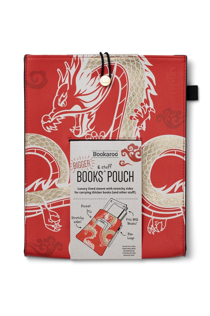BOOKS & STUFF POUCH- WARRIOR DRAGON 