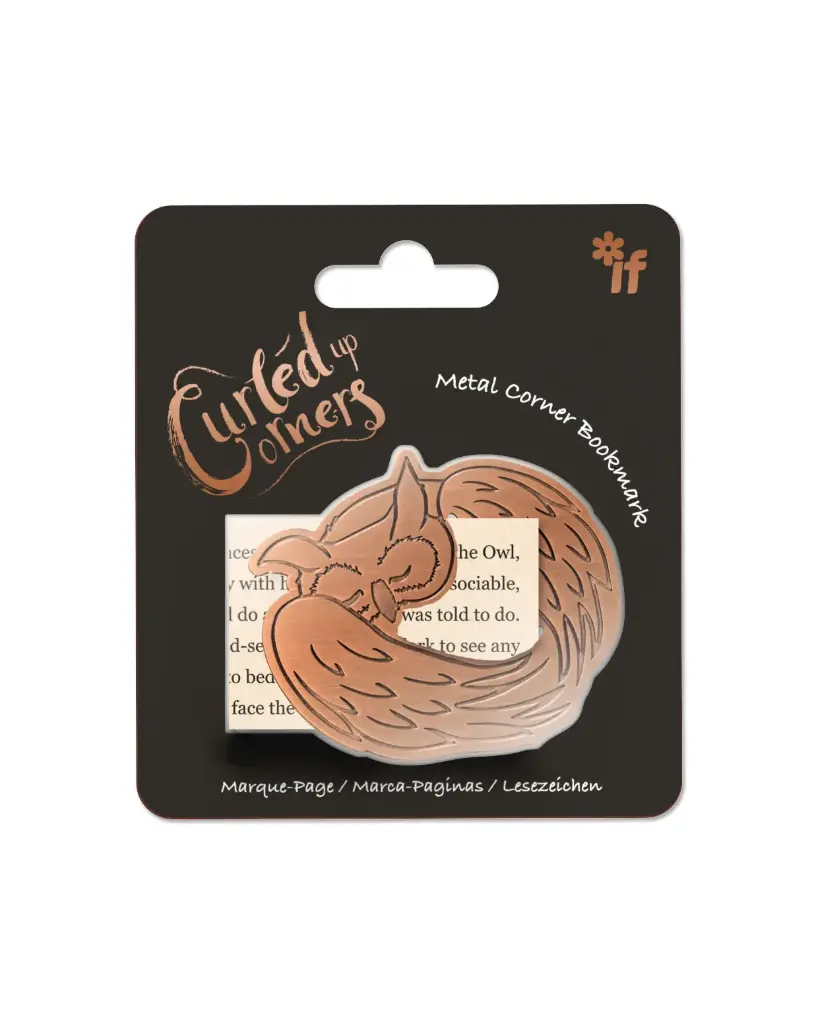 CURLED UP CORNERS BOOKMARKS SLEEPY OWL  