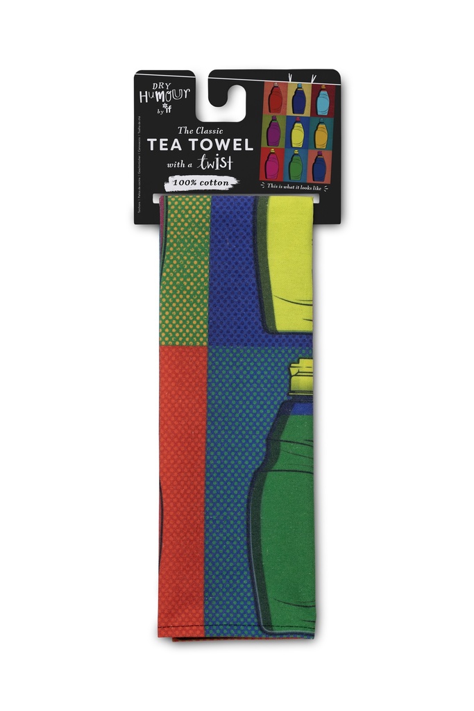 DRY HUMOUR - TEA TOWEL - MOP ART 