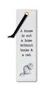 LITERARY BOOKMARKS BOOKS & A CAT 