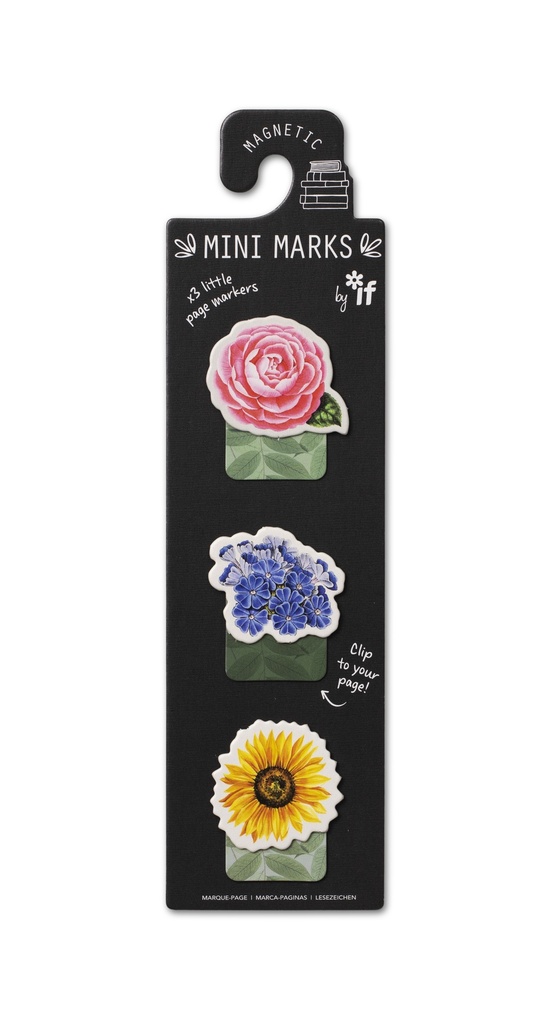 MAGNETIC MINI MARKS FLOWERS 