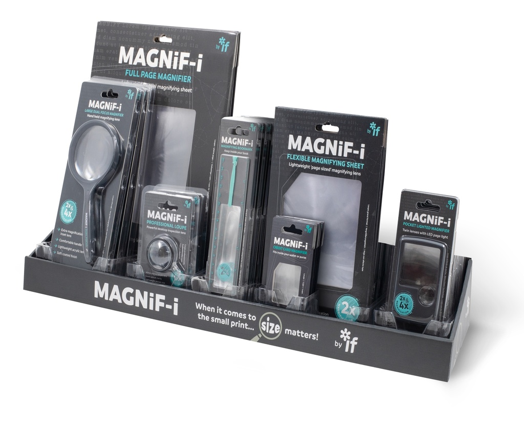 MAGNIF-I DISPLAY 60CM  + 7 TOP MAGNIFYING PRODUCTS 