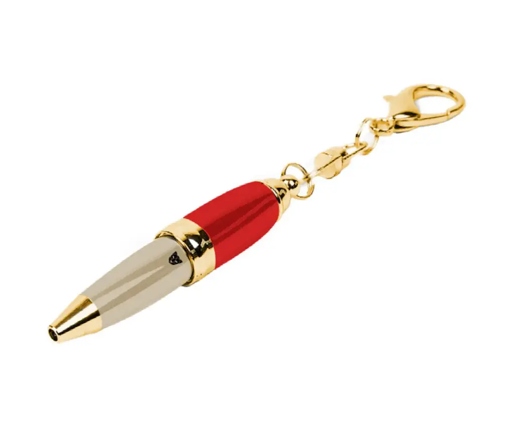 MINI PEN PALE KHAKI / FIERY RED 