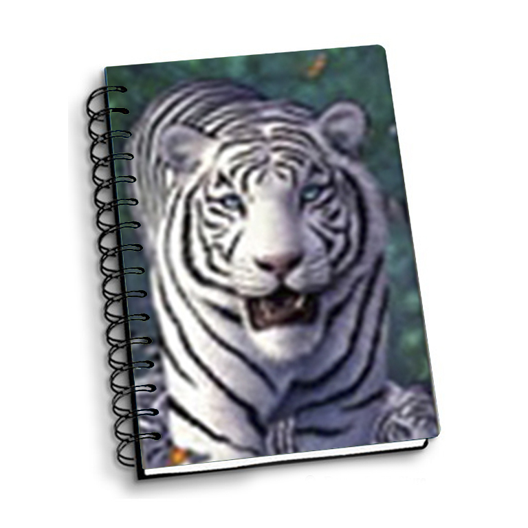 NOTEBOOK 3D A5 WHITE TIGER 