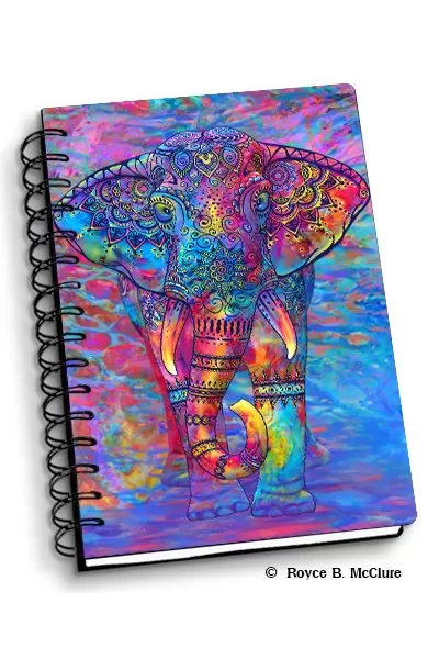 NOTEBOOK BOHEMIAN ELEPHANT 