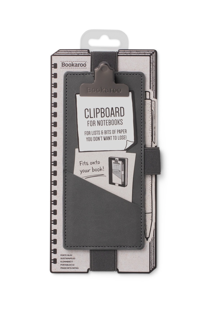 NOTEBOOK CLIPBOARD CHARCOAL 