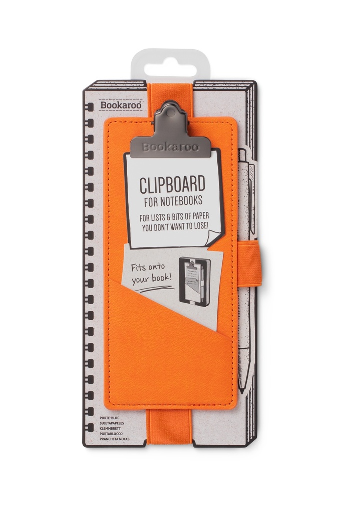 NOTEBOOK CLIPBOARD ORANGE 