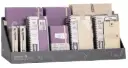 NOTEBOOK, PEN AND ACCESORIES AUBERGINE & CREAM IMP 