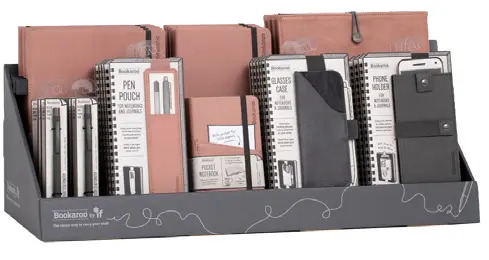 NOTEBOOK, PEN AND ACCESORIES BLUSH & CHARCOAL IMP 
