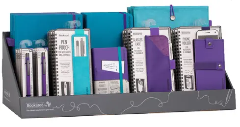 NOTEBOOK, PEN AND ACCESORIES TURQUOISE & PURPLE 