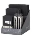 NOTEBOOK & PEN BLACK IMPLANT 