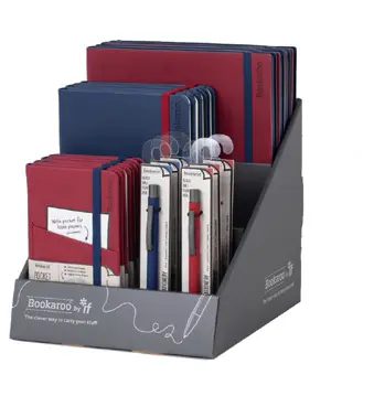 NOTEBOOK & PEN DARK RED & NAVY IMPLANT 