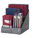 NOTEBOOK & PEN DARK RED & NAVY IMPLANT 