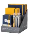 NOTEBOOK & PEN NAVY & YELLOW IMPLANT 
