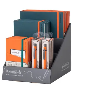 NOTEBOOK & PEN TEAL & ORANGE IMPLANT 