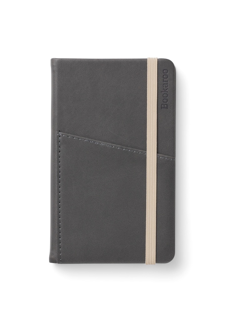 NOTEBOOK POCKET A6 JOURNAL CHARCOAL IF43033-CHARCOAL - BOOKAROO A6 NOTEBOOK