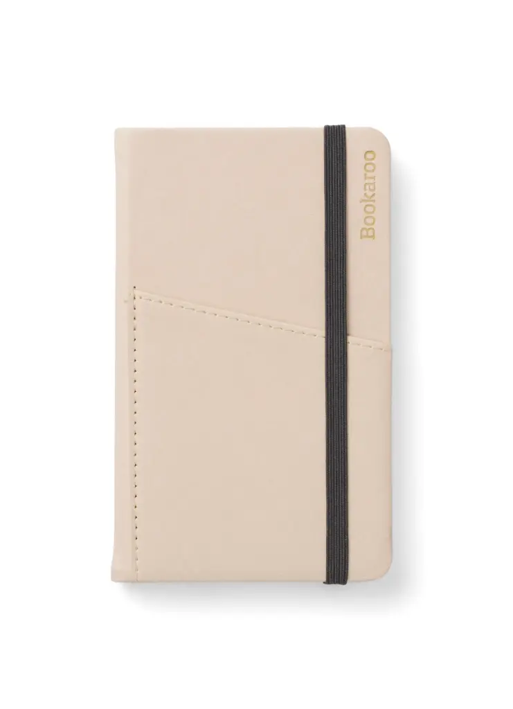 NOTEBOOK POCKET A6 JOURNAL CREAM IF43034-CREAM - BOOKAROO A6 NOTEBOOK