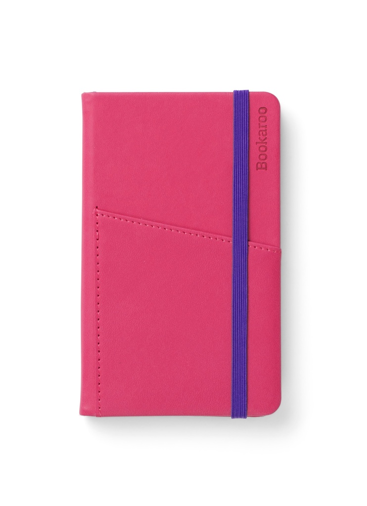 NOTEBOOK POCKET A6 JOURNAL PINK IF43001 HOT PINK - BOOKAROO A6 NOTEBOOK