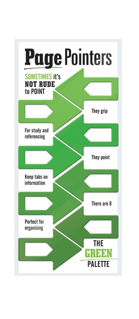 PAGE POINTERS GREEN 