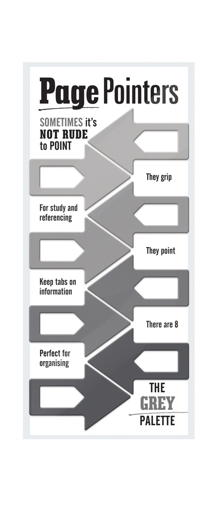 PAGE POINTERS GREY 