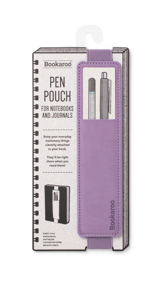 PEN POUCH FOR BOOKS AUBERGINE 
