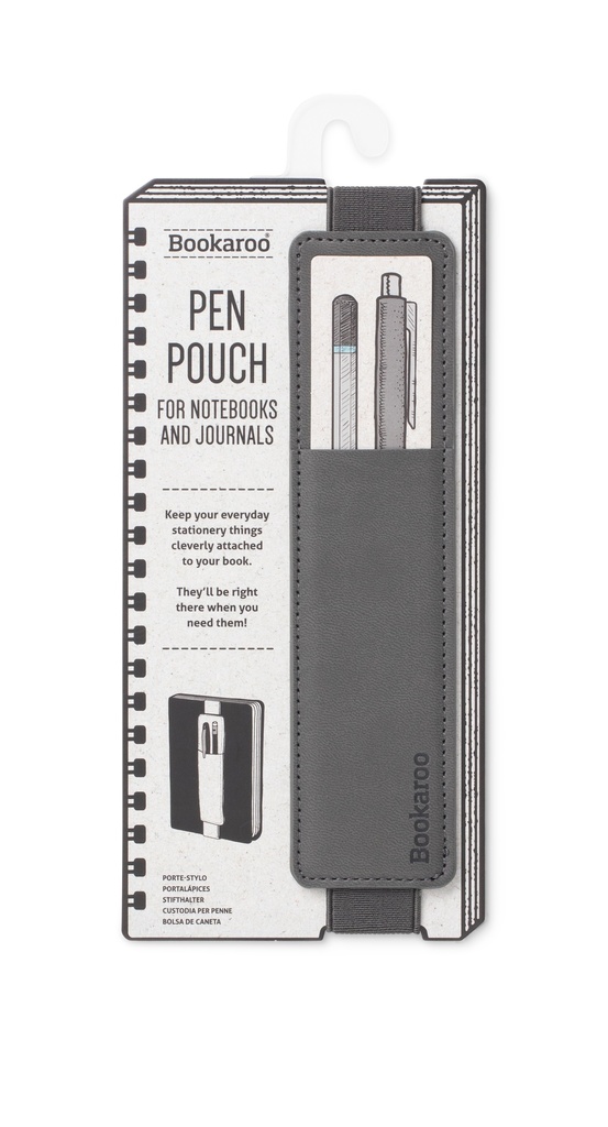 PEN POUCH FOR BOOKS CHARCOAL 
