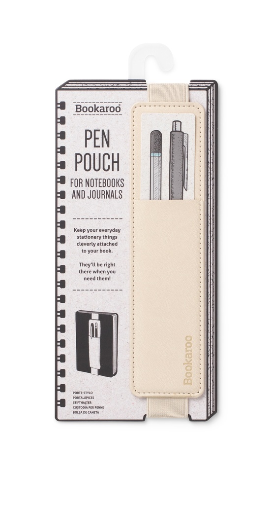 PEN POUCH FOR BOOKS CREAM 