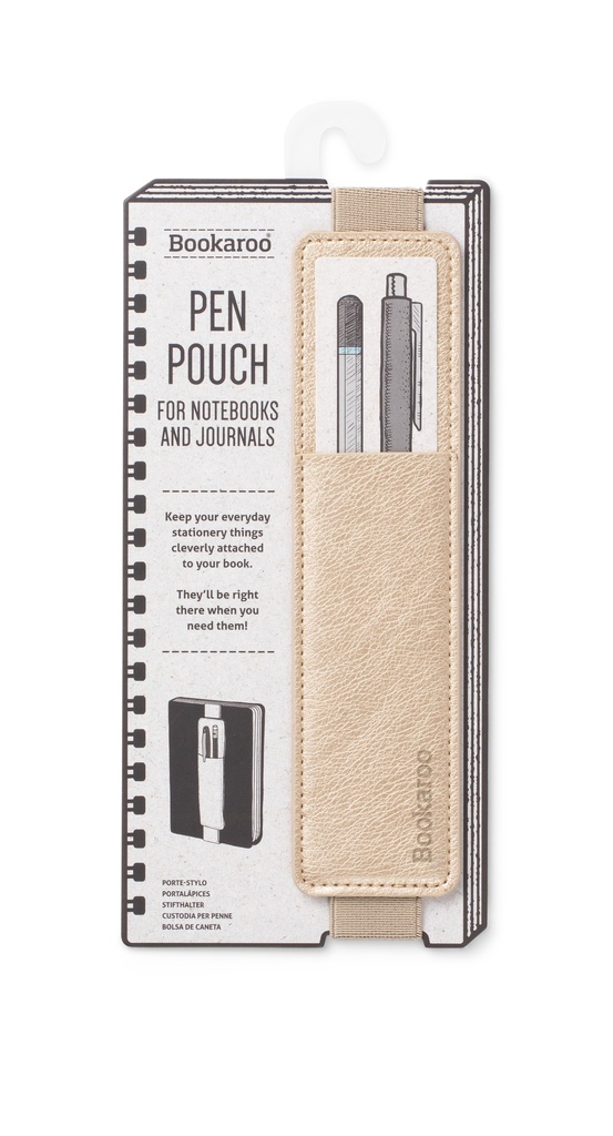 PEN POUCH FOR BOOKS GOLD 