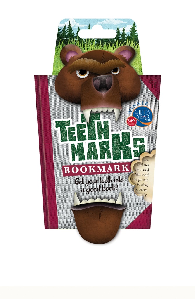 TEETHMARKS BOOKMARK BEAR 