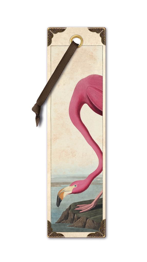 VINTAGE BOOKMARKS FLAMINGO  