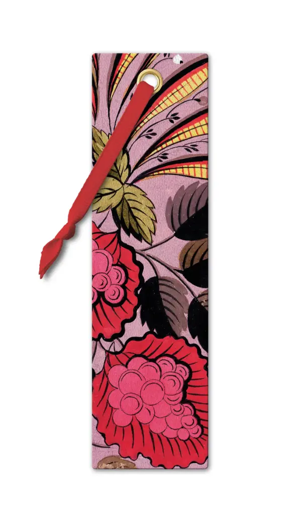 V&A BOOKMARK PINK BERRY TEXTILE