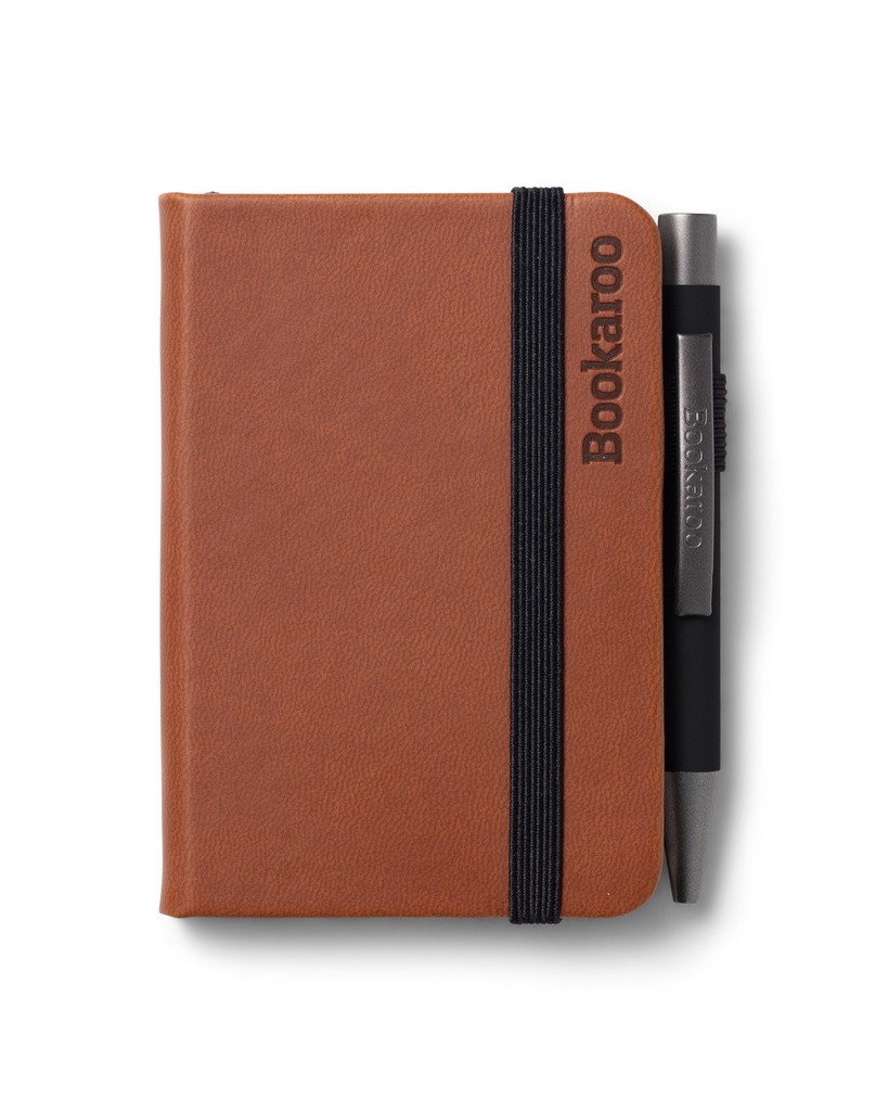 Bookaroo - A7 Baby Notebook & Pen - Brown