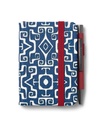 Bookaroo - A7 Baby Notebook & Pen - Navy & Dark Red - Aztec