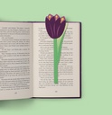 Flower Bookmarks - Purple Tulip