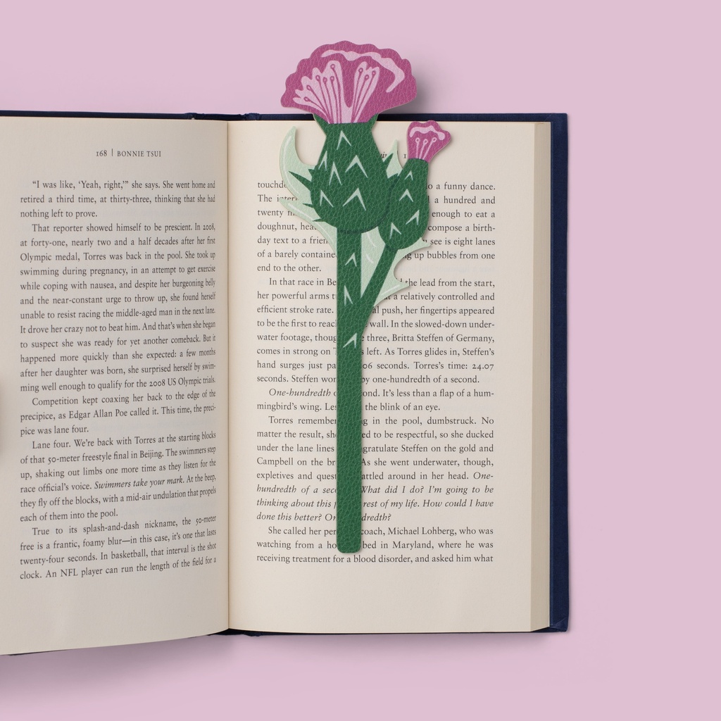 Flower Bookmarks - Thistle
