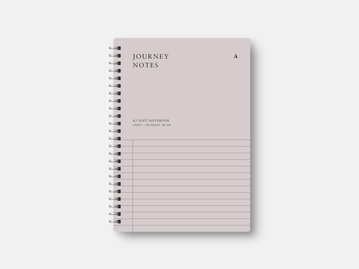 [SW82831] A5 SOFT SPIRAL NOTEBOOK - BLUSH 