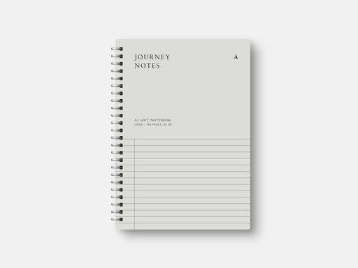 [SW82824] A5 SOFT SPIRAL NOTEBOOK - GRAY 