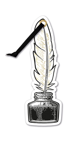 [ACB006] ACADEMIA BOOKMARK QUILL & INK 