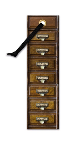 [ACB011] ACADEMIA BOOKMARK VINTAGE DRAWERS 