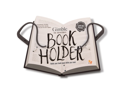 [ABH004] ADJUSTABLE BOOK HOLDER GREY 